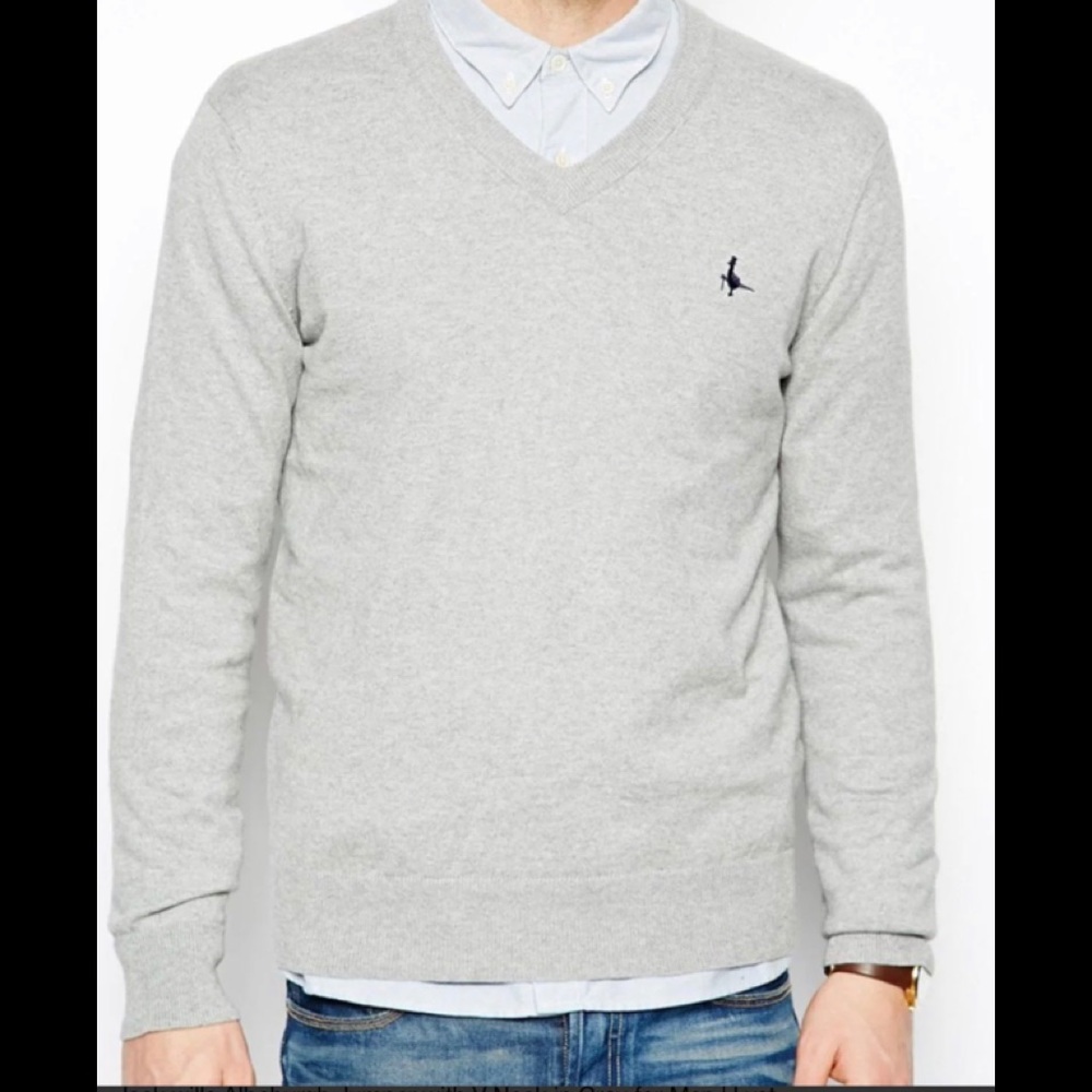 JACK WILLS fine men’s warm gray sweater retail $85